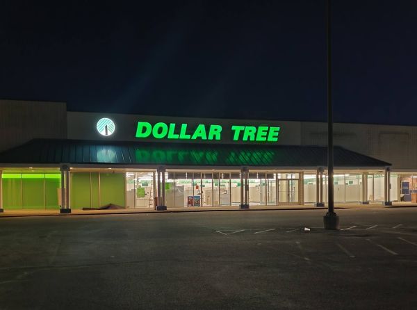 Channel Letter Sign by Sun Sign Company for Dollar Tree, South Point, OH