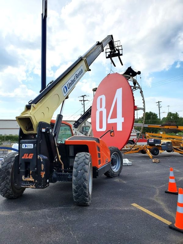 Sign Refurbish by Sun Sign Company for 84 Lumber, Barboursville, WV