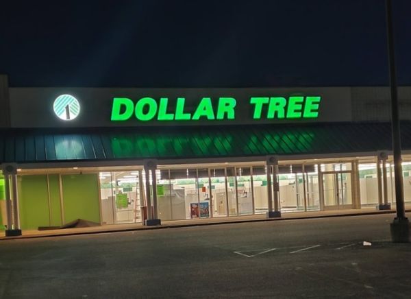 New Channel Letter Signs by Sun Sign Company for Dollar Tree, South Point, OH