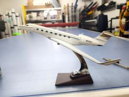 The model scaled, engineered and crafted by Sun Sign Company's team of elite craftsmen  for the Greater Portsmouth Regional Airport 