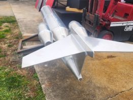 With fabrication completed by Sun Sign Company's team of elite Sheetmetal workers, Suny1 is being loaded for transport to paint