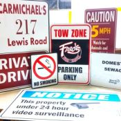 ALUMINUM SIGNS