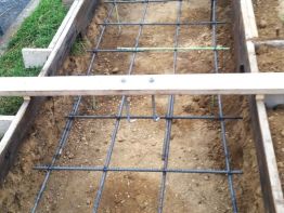 Sign Footer prep by Sun Sign Company for Desco Monument Sign Portsmouth, OH