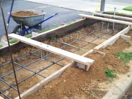 Sign Footer prep by Sun Sign Company for Desco Monument Sign Portsmouth, OH