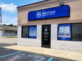 See completion photos and  behind the scenes captures as we worked on signage upgrades at Mountain Medical Supply, Wheelersburg, OH