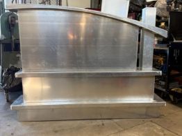 The aluminum fabrication work and welding  by craftsmen at Sun Sign Company is among the best quality found in the sign trade
