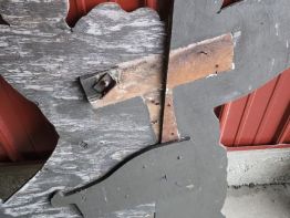  The back side of the giraffe's head our competitors built for a Wheelersburg doctor