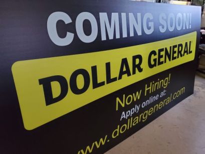 ACM Sign built by Sun Sign Company for Dollar General