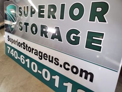 ACM Sign built by Sun Sign Company for Superior Storage Wheelersburg, OH